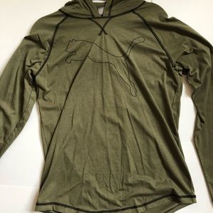 puma long sleeve tee with hood